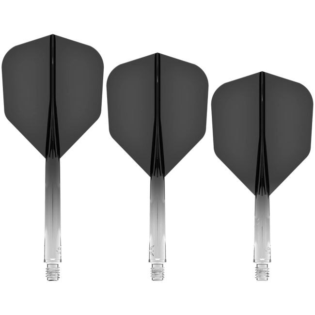 Mission Force 90 Moulded Flight & Shaft System Schwarz/Transparent - Standard No6